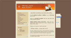 Desktop Screenshot of preklady-polstina-cestina.cz