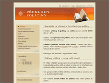 Tablet Screenshot of preklady-polstina-cestina.cz